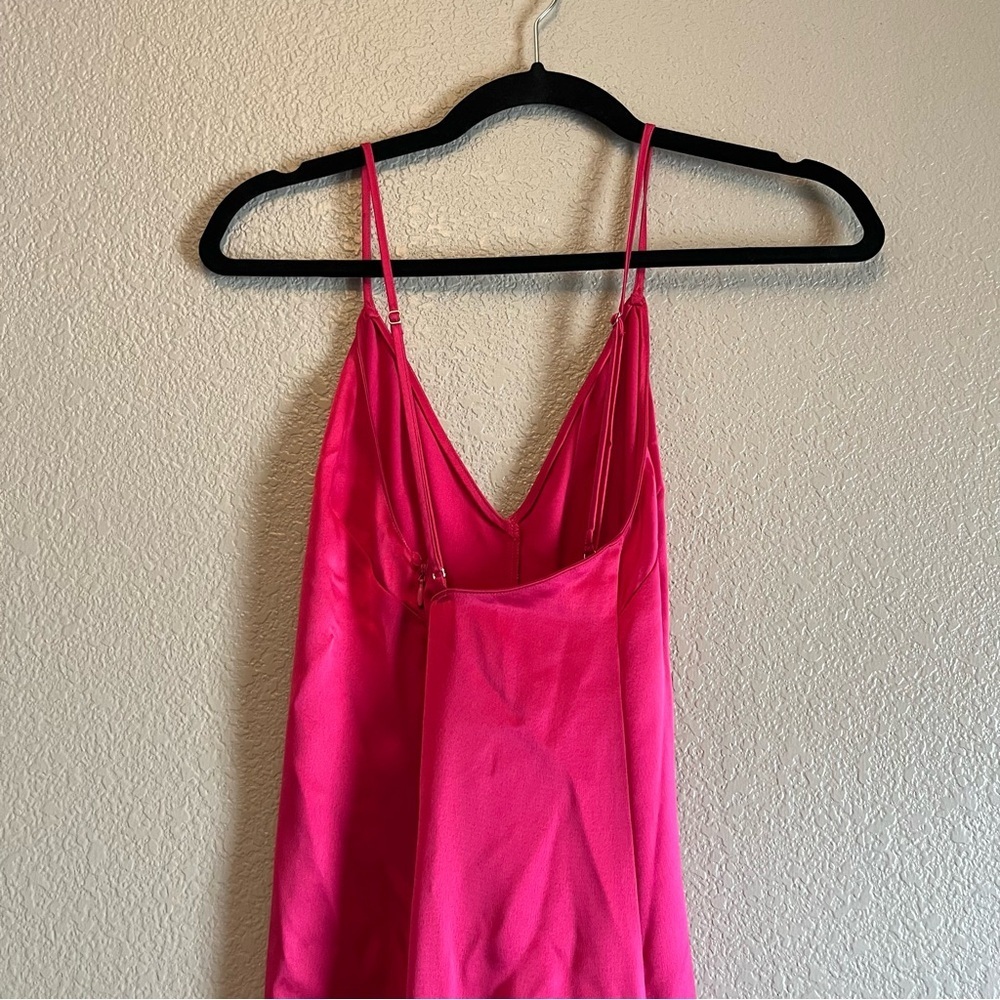 Victoria Secret V Neck Silky Cross Spaghetti Strap Jumpsuit, Womens Size M - Picture 8 of 10